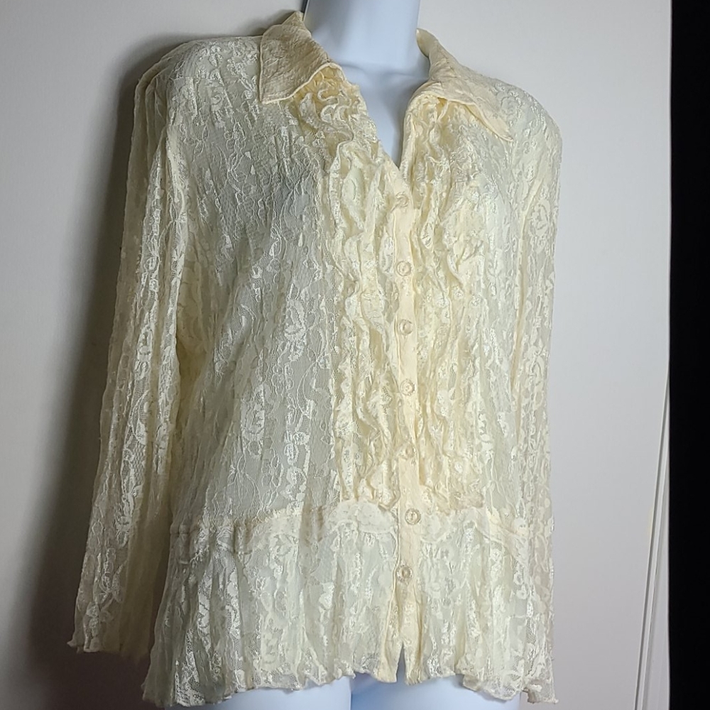 Coldwater Creek Lace Top Holiday